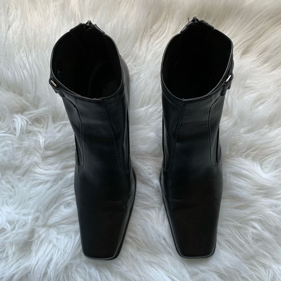 Franco Sarto square toe blank ankle booties size 7 - Picture 2 of 7